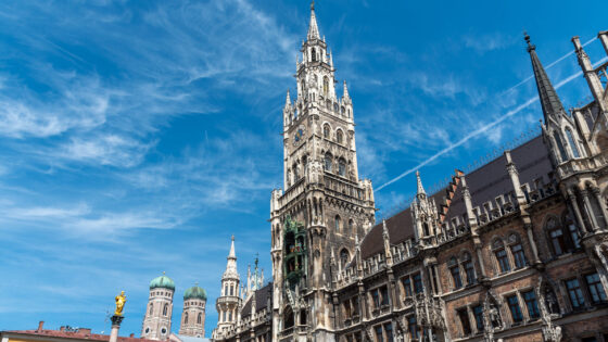 The townhall at Marienplatz in Munich